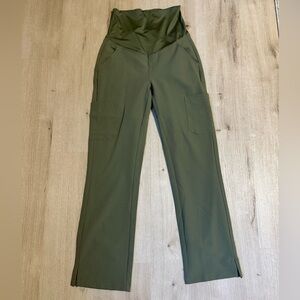 Olive Green Maternity Scrub Pants